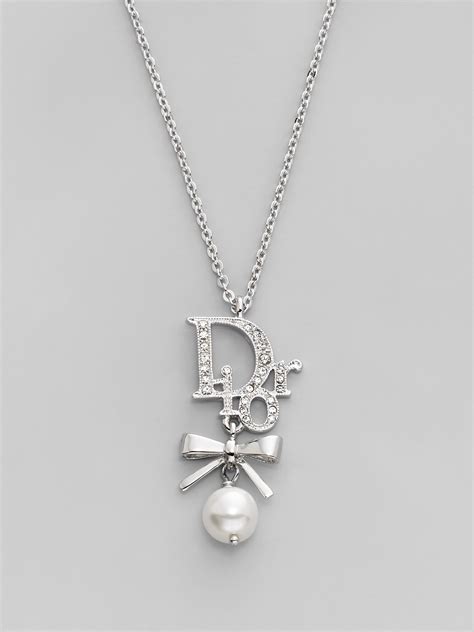 dior necklace bow|dior jewelry women.